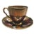 Carlton Ware Rouge Royale Demitasse Cup & Saucer - Style 1582- Hand-Painted Rare For Sale