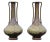 Japanese Meiji Mixed Metal Vases, 1910s, Set of 2 For Sale