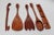 Mid-Century Modern Vintage American Studio Craft Four-Piece Cherrywood Salad Set For Sale - Image 3 of 12