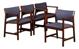 Model BM73 Armchairs by Børge Mogensen for Fredericia, 1960s, Set of 4
