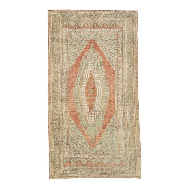 Turkish Vintage Rug 5'5" x 10'1" #21001 For Sale