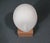 White Cycladic-Style Modernist Bisque Ceramic Head Sculpture on Wooden Base For Sale - Image 8 of 10