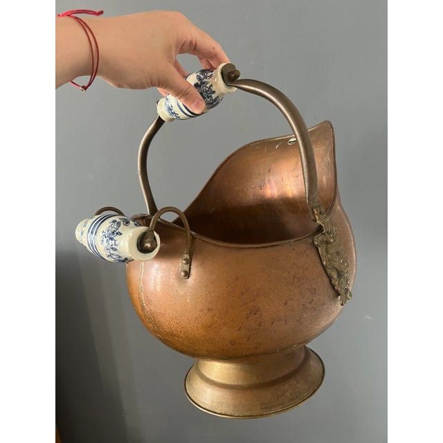 Antique Copper Coal Scuttle For Sale - Image 10 of 12