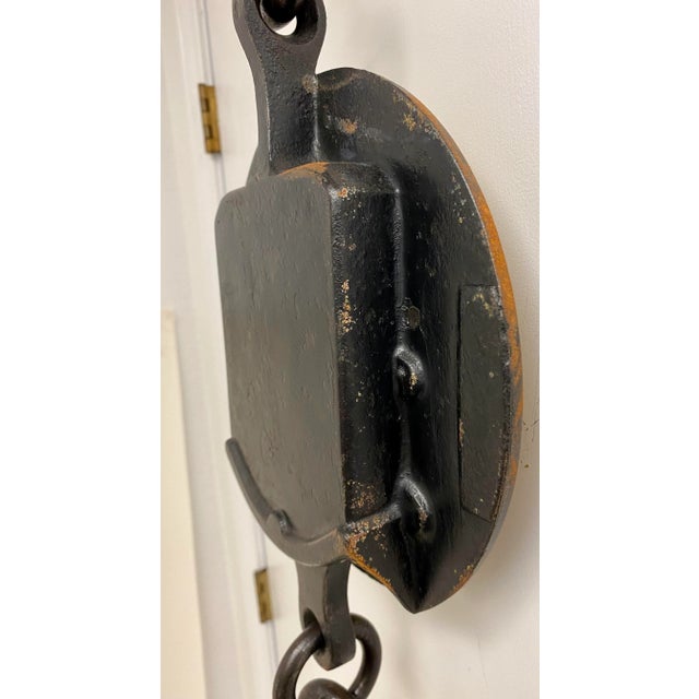 Antique Brass Salter Spring Balance Scale Model 20t With 100 Lb Capacity From England - Circa 1900 For Sale - Image 12 of 13