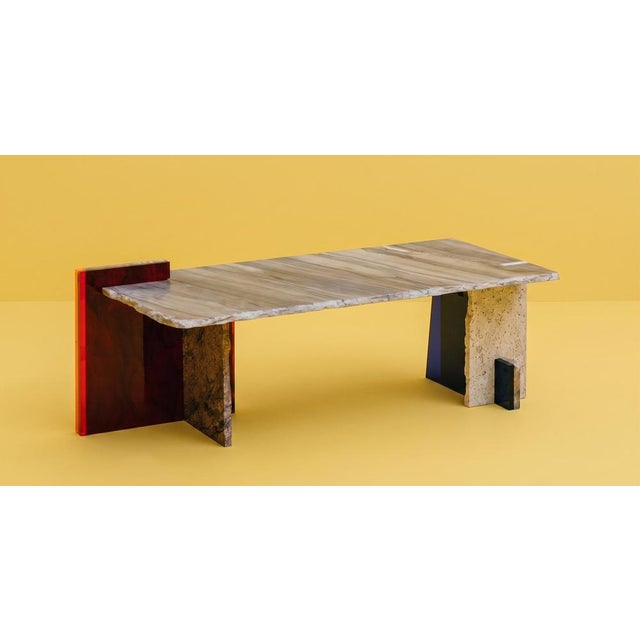 Mb coffee table ii in reclaimed natural stone by nerinea. Dimensions: w 120 x d 60 x h 45 cm. Materials: reclaimed and...