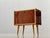 Brown Mid-Century Modern Bedside Table with Drop-Down Door, 1950s For Sale - Image 8 of 17