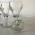 1980s Vintage Clear Glass Wine Goblets- Set of 4 For Sale - Image 5 of 6