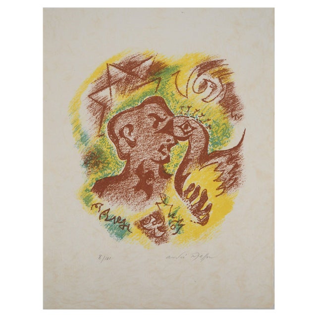 André Masson, Friendly Birds, 1973, Original Lithograph For Sale