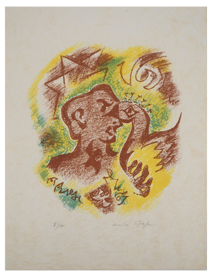 André Masson, Friendly Birds, 1973, Original Lithograph