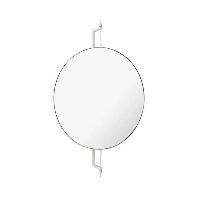 Circle rotating mirror by Kristina Dam Studio Materials: Beige powder-coated steel. Mirror. Dimensions: 13.5 x 60 x h...