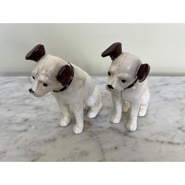 Vintage Cast Iron HMV Nipper Dog Childrens Money Boxes, Set of 2 For Sale - Image 4 of 5