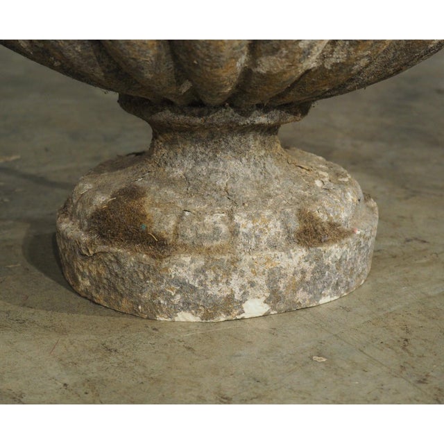 Stone Gray Pair of French Faux Limestone Jardiniere Theater Elements, 20th Century For Sale - Image 8 of 18