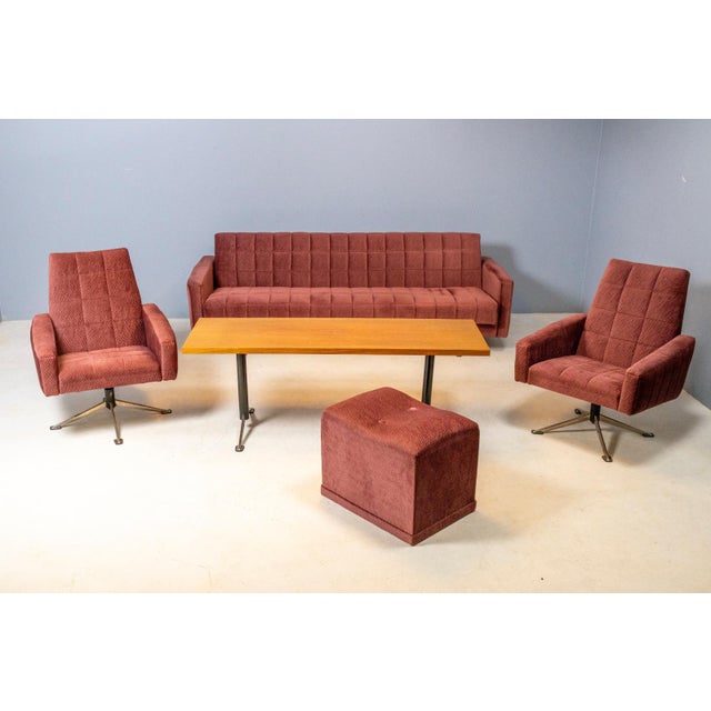 Living Room Set, Czechoslovakia, 1970s, Set of 4 For Sale - Image 6 of 11