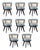 George Dining Chairs by Wood Tailors Club, Set of 8 For Sale