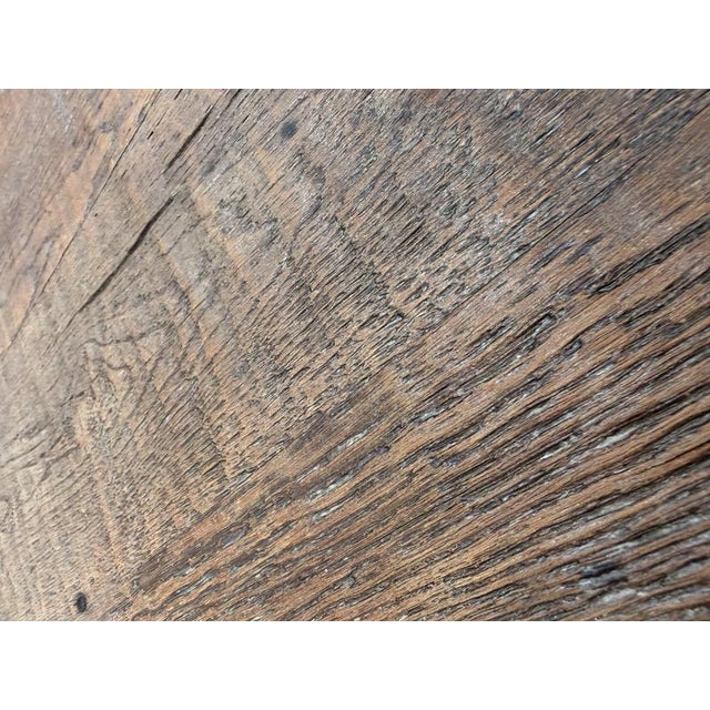 Brown Monastery‑Style Oak Table, 1960s For Sale - Image 8 of 14