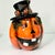 1990s Vintage Americana Boho Chic Halloween Jack-O-Lantern Ceramic Cookie Jar For Sale - Image 10 of 13
