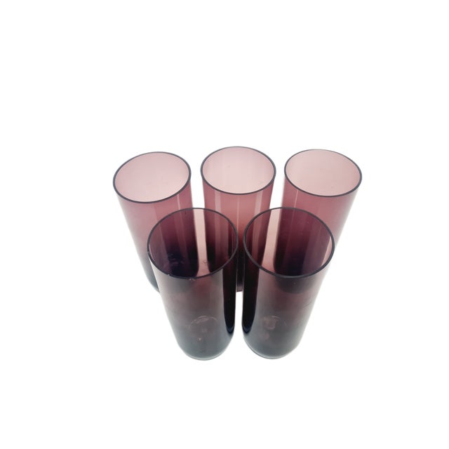 Postmodern Pitcher by Sarnecki for Krosno Glassworks, Poland, 1970s, Set of 5 For Sale - Image 9 of 16