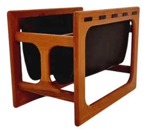 Mid-Century Modern Danish Teak Magazine Rack by Aksel Kjersgaard for Salin Möbelfabrik, 1960s
