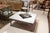 Rustic Italian French Country Coffee Table in Antique White Finish For Sale - Image 3 of 3