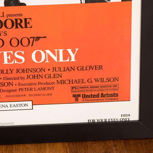 Original James Bond for Your Eyes Only Poster, 1981 For Sale - Image 11 of 12