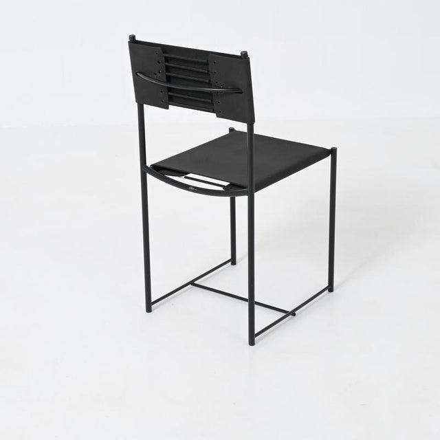Black Spaghetti Chairs by G. Belotti for Alias, 1970s, Set of 6 For Sale - Image 8 of 18