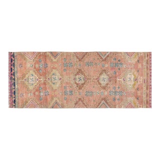 Vintage Turkish Anatolian Hand Knotted Wool Rug, 3'3''x8'4'' For Sale