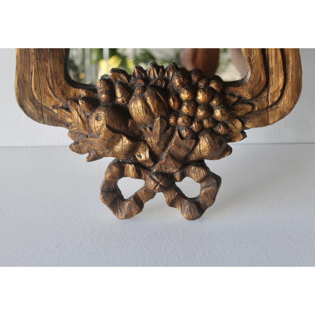 1980s Serge Roche Style Rococo Giltwood Wall Mirror For Sale In Miami - Image 6 of 12