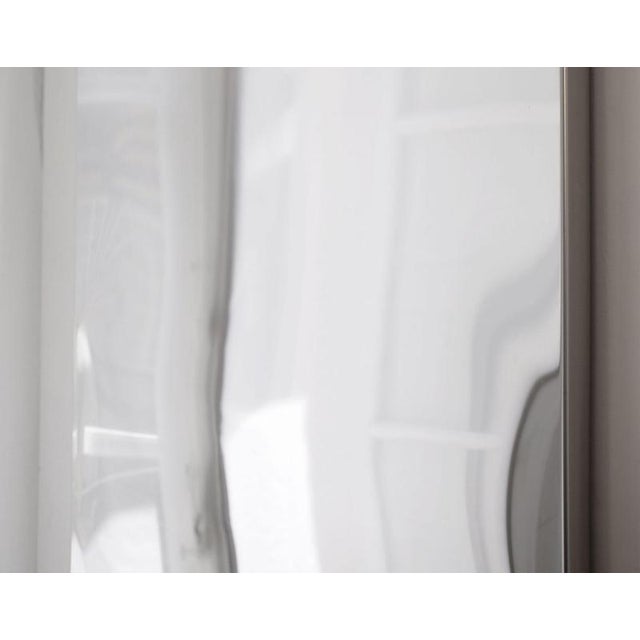 Contemporary Distorting 250 Cm Vertical Mirror in Polished Stainless Steel by Julien Vidame For Sale - Image 3 of 6