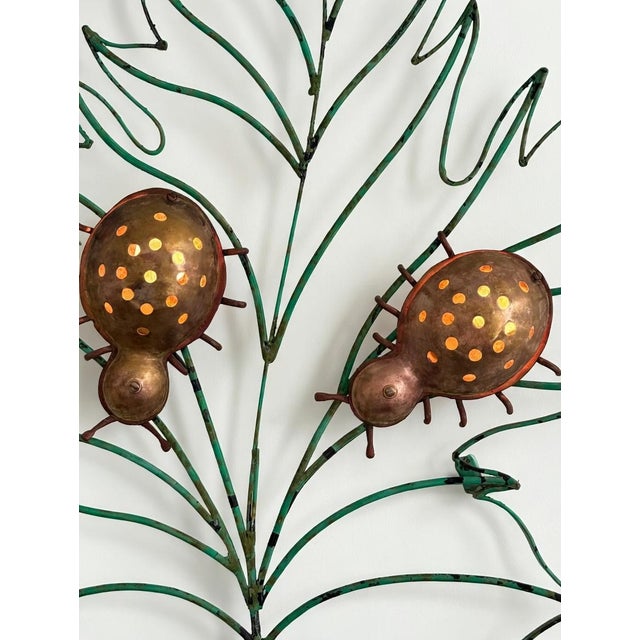 1950s Leaf Sconce in the style of Mathieu Mategot, 1950s For Sale - Image 5 of 8