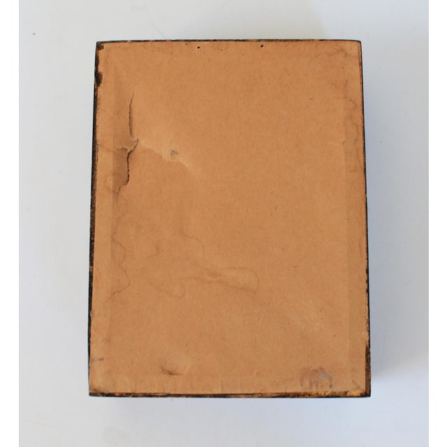 Vintage Multi Layer Glass Clipper Ship at Sea Painting For Sale - Image 10 of 10