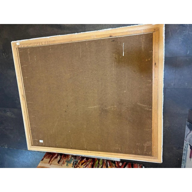 Jean Krillé, Landscape No. 89, Oil on Wood, 1988 For Sale - Image 9 of 10