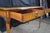 Antique French Louis XVI Kingwood Marquetry Leather Top Bureau Plat Writing Desk For Sale - Image 9 of 17