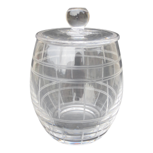 Mid 20th Century Crystal Cookie Jar by Stuart England