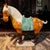 This Vintage Asian Hand Painted Tang Sancai Glazed Horse Statue is a unique piece that showcases traditional Chinese...