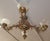 Metal 19th Century Bronze 4 Light Etched Glass Shade Gas Chandelier Gasolier For Sale - Image 7 of 18