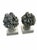 Stone 1940s Pair of Monumental Hand-Carved Fruit Topiary Sculptures on Pedestals For Sale - Image 7 of 10