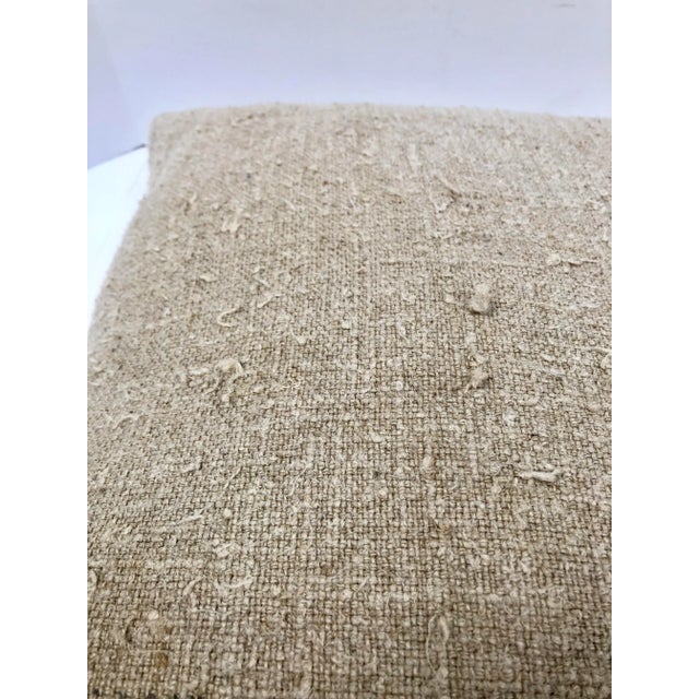 Cream African Mud Cloth Custom Pillow For Sale - Image 8 of 10