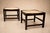 Brown Pair of Brazilian Modern Stools in Rosewood, Cane, and Olive Mohair Cushions — Liceu De Artes, 1960s For Sale - Image 8 of 18