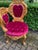 1970s Italian Baroque Gold Beech Red Velvet Chairs 2 PCS For Sale - Image 16 of 18