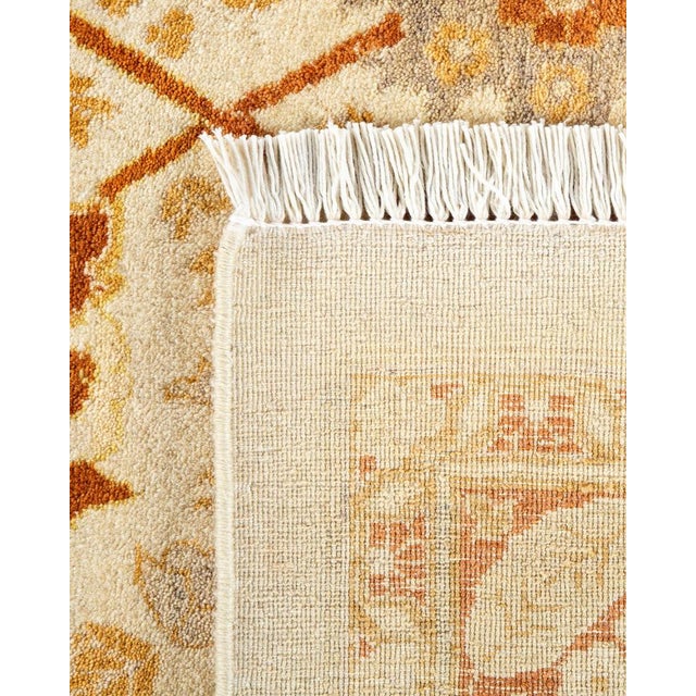 2000 - 2009 Mogul, One-of-a-Kind Hand-Knotted Area Rug in Ivory, 8' 3" x 10' 7" For Sale - Image 5 of 8