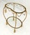 Italian Gold Gilt Steel Rope Style Kidney Shape Glass top Side Lamp Table Mint For Sale - Image 17 of 17