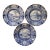 1930's Wedgwood Columbia University Transferware Dinner Plates- Set of 3 For Sale