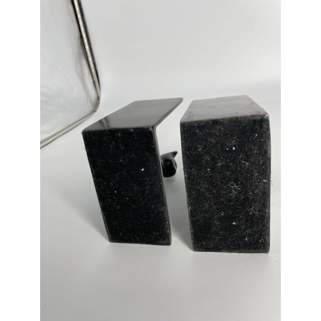 Metal Vintage Black Cat Bookends - a Pair For Sale - Image 7 of 9