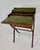 Italian Travel Writing Desk with Fine Veneer and Green Leather by De Baggis Cantù, 1980s For Sale - Image 9 of 14