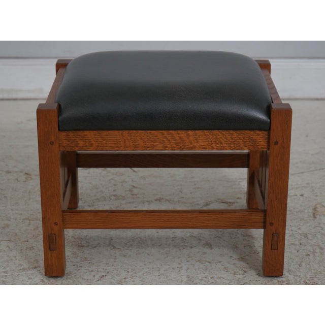 Stickley Mission Oak Morris Chair W. Ottoman For Sale - Image 11 of 18