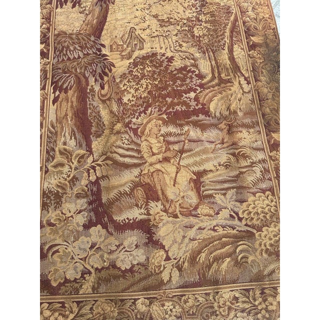 Antique French Aubusson Jacquard Tapestry Panel, 1920s For Sale - Image 13 of 18