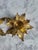 Contemporary Vintage Solid Brass Poinsettia Candlestick Holders For Sale - Image 3 of 10