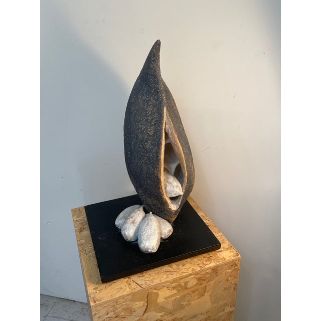 Large Milkweed Pod Sculpture Vintage Mid Century Decor For Sale - Image 11 of 12