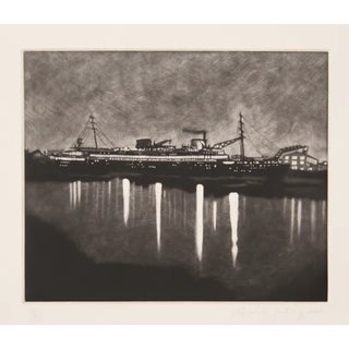 Michele Zalopany Mezzotint - Ship For Sale