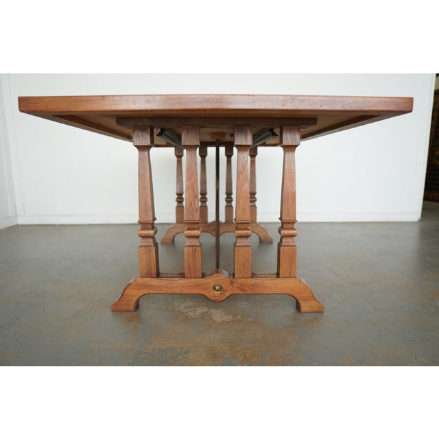 Vintage Double Pedestal Dining Table For Sale - Image 12 of 18